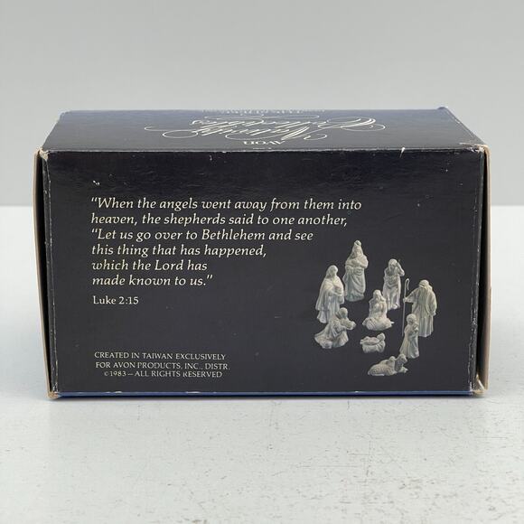 Avon Nativity Collectible The Sheep in White Bisque Porcelain Figurine 1983 - Picture 13 of 16